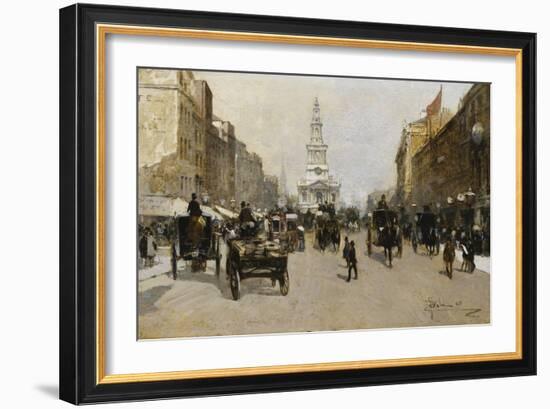 The Strand, London, 1888-Paolo Sala-Framed Giclee Print