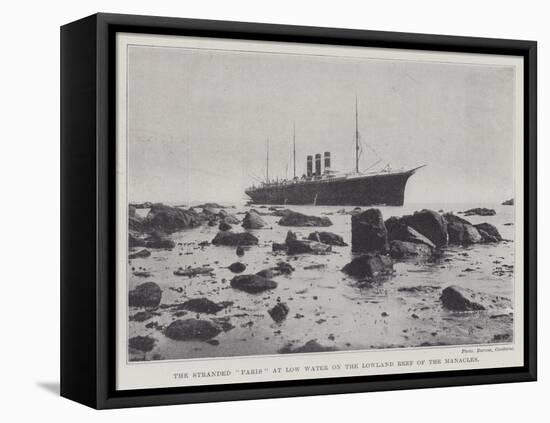 The Stranded Paris at Low Water on the Lowland Reef of the Manacles-null-Framed Premier Image Canvas