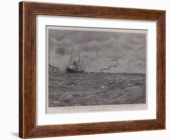 The Stranding of the Liner Paris, the Scene on the Day after the Disaster-Charles Napier Hemy-Framed Giclee Print