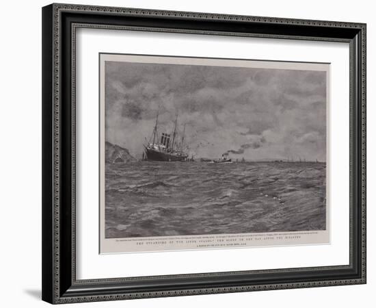 The Stranding of the Liner Paris, the Scene on the Day after the Disaster-Charles Napier Hemy-Framed Giclee Print