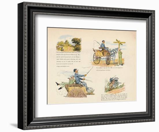 'The Strange Adventures of a Dog-Cart', 1888, (1946)-Randolph Caldecott-Framed Giclee Print