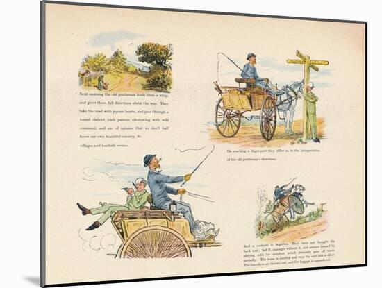 'The Strange Adventures of a Dog-Cart', 1888, (1946)-Randolph Caldecott-Mounted Giclee Print