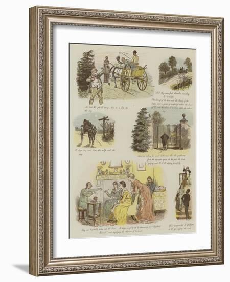 The Strange Adventures of a Dog-Cart-Randolph Caldecott-Framed Giclee Print