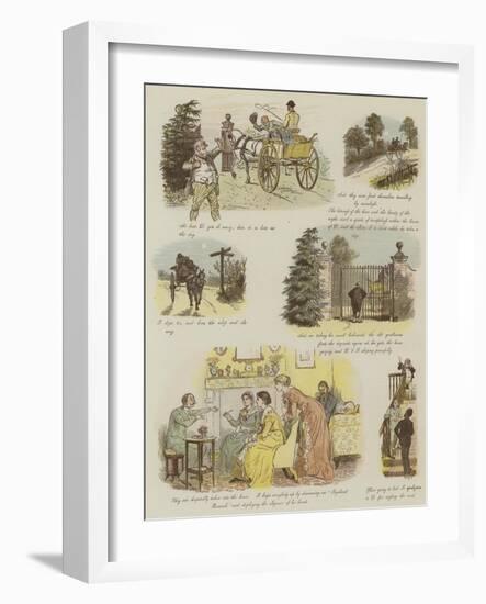 The Strange Adventures of a Dog-Cart-Randolph Caldecott-Framed Giclee Print