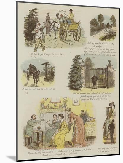 The Strange Adventures of a Dog-Cart-Randolph Caldecott-Mounted Giclee Print