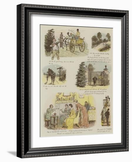 The Strange Adventures of a Dog-Cart-Randolph Caldecott-Framed Giclee Print