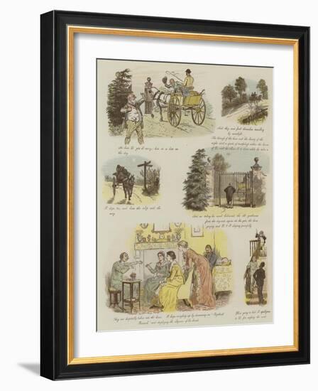 The Strange Adventures of a Dog-Cart-Randolph Caldecott-Framed Giclee Print