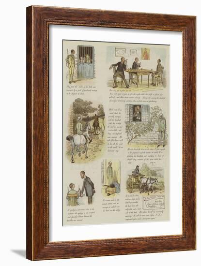 The Strange Adventures of a Dog-Cart-Randolph Caldecott-Framed Giclee Print