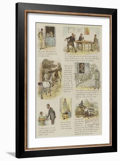 The Strange Adventures of a Dog-Cart-Randolph Caldecott-Framed Giclee Print