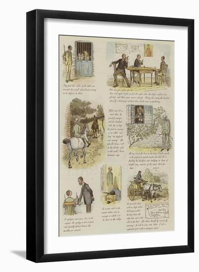 The Strange Adventures of a Dog-Cart-Randolph Caldecott-Framed Giclee Print