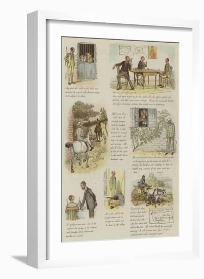 The Strange Adventures of a Dog-Cart-Randolph Caldecott-Framed Giclee Print