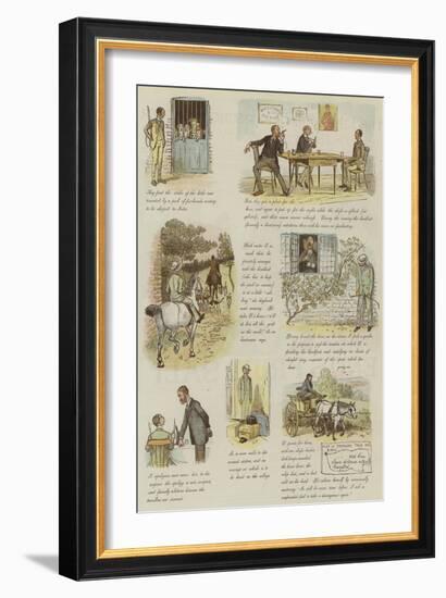 The Strange Adventures of a Dog-Cart-Randolph Caldecott-Framed Giclee Print