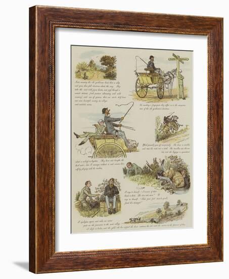 The Strange Adventures of a Dog-Cart-Randolph Caldecott-Framed Giclee Print