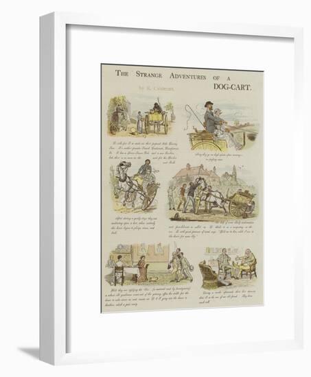 The Strange Adventures of a Dog-Cart-Randolph Caldecott-Framed Giclee Print