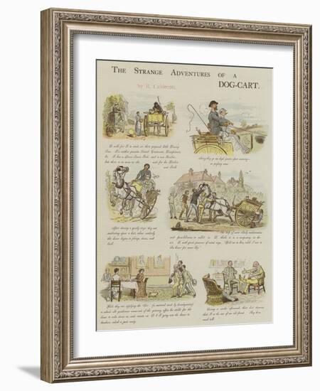 The Strange Adventures of a Dog-Cart-Randolph Caldecott-Framed Giclee Print