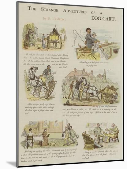 The Strange Adventures of a Dog-Cart-Randolph Caldecott-Mounted Giclee Print