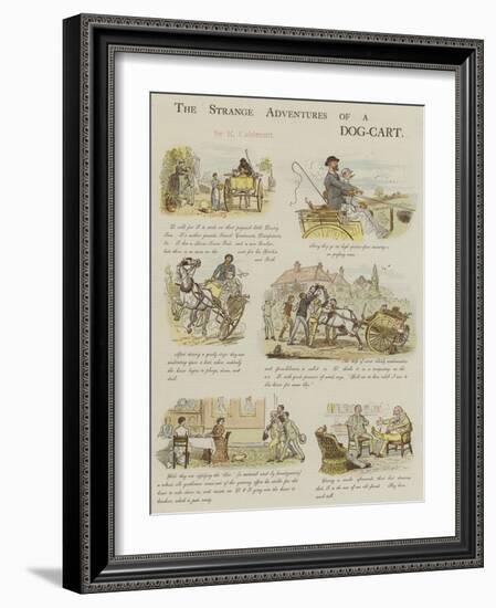 The Strange Adventures of a Dog-Cart-Randolph Caldecott-Framed Giclee Print