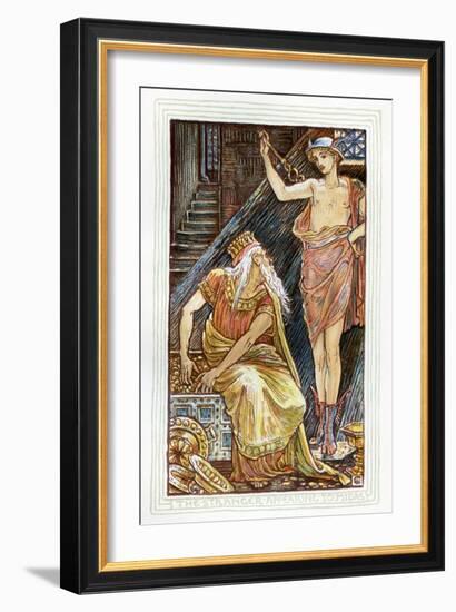 The Stranger appearing to Midas-Walter Crane-Framed Giclee Print