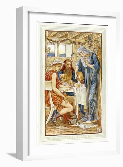 The strangers entertained-Walter Crane-Framed Giclee Print