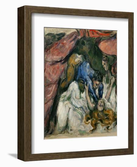 The Strangled Woman, 1870-1872-Paul Cézanne-Framed Giclee Print