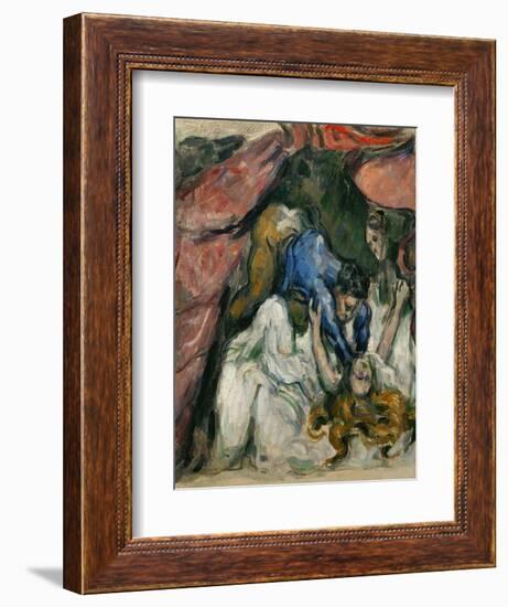 The Strangled Woman, 1870-1872-Paul Cézanne-Framed Giclee Print