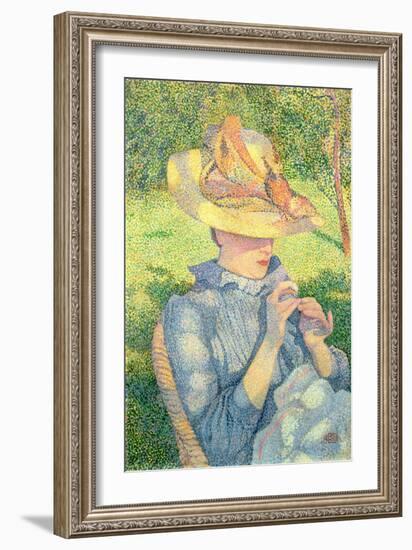 The Straw Hat, 1890-Theo Van Rysselberghe-Framed Giclee Print