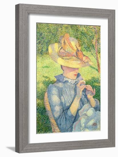 The Straw Hat, 1890-Theo Van Rysselberghe-Framed Giclee Print