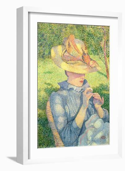 The Straw Hat, 1890-Theo Van Rysselberghe-Framed Giclee Print