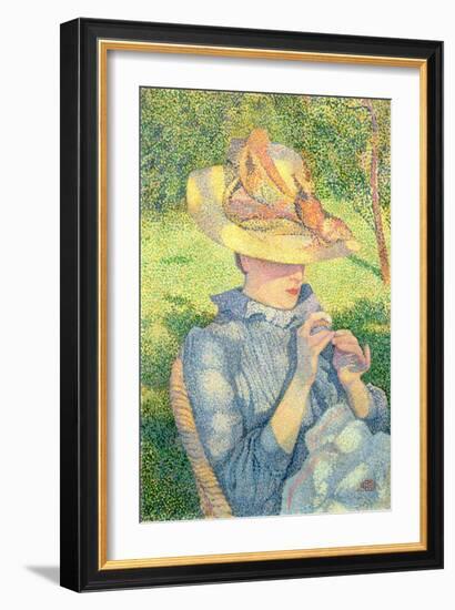 The Straw Hat, 1890-Theo Van Rysselberghe-Framed Giclee Print