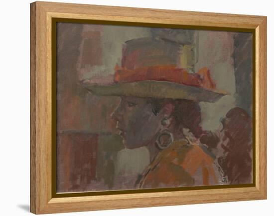 The Straw Hat, 2006-Pat Maclaurin-Framed Premier Image Canvas