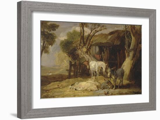 The Straw Yard, 1810-James Ward-Framed Giclee Print