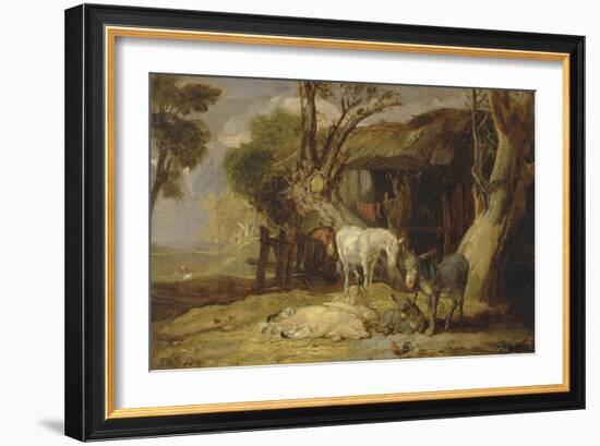 The Straw Yard, 1810-James Ward-Framed Giclee Print