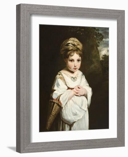 The Strawberry Girl, 1773-77-Sir Joshua Reynolds-Framed Giclee Print