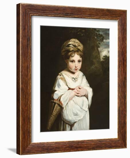 The Strawberry Girl, 1773-77-Sir Joshua Reynolds-Framed Giclee Print