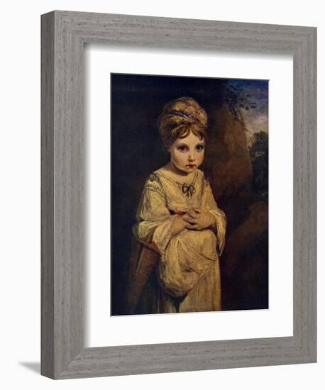 The Strawberry Girl, C1770S-Joshua Reynolds-Framed Giclee Print