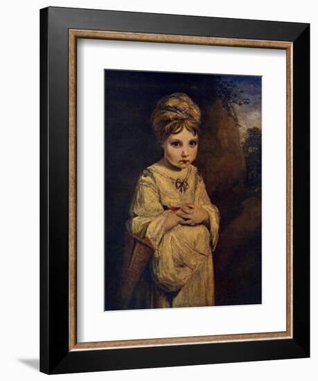 The Strawberry Girl, C1770S-Joshua Reynolds-Framed Giclee Print