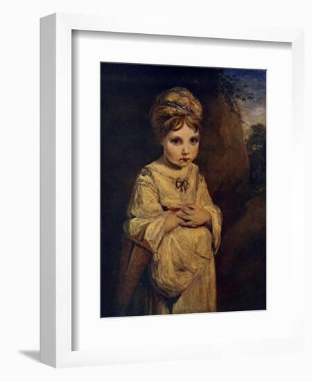 The Strawberry Girl, C1770S-Joshua Reynolds-Framed Giclee Print