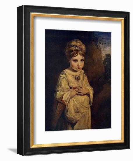 The Strawberry Girl, C1770S-Joshua Reynolds-Framed Giclee Print