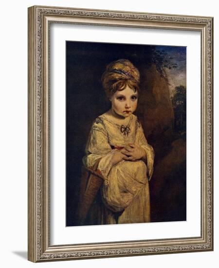 The Strawberry Girl, C1770S-Joshua Reynolds-Framed Giclee Print