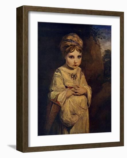 The Strawberry Girl, C1770S-Joshua Reynolds-Framed Giclee Print