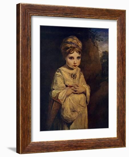 The Strawberry Girl, C1770S-Joshua Reynolds-Framed Giclee Print