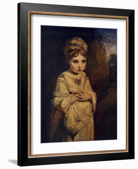 The Strawberry Girl, C1770S-Joshua Reynolds-Framed Giclee Print