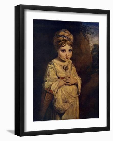 The Strawberry Girl, C1770S-Joshua Reynolds-Framed Giclee Print