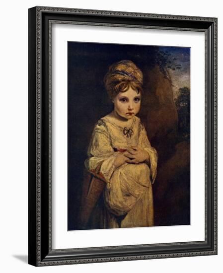 The Strawberry Girl, C1770S-Joshua Reynolds-Framed Giclee Print