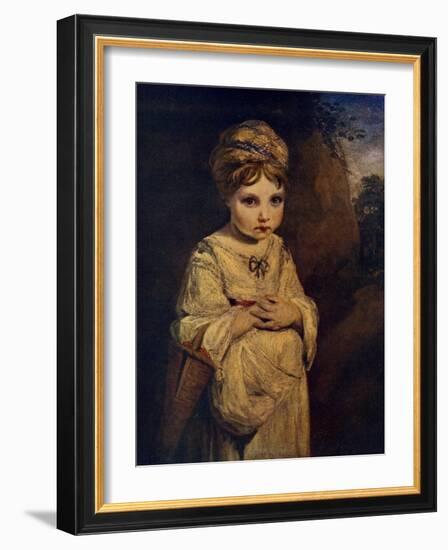 The Strawberry Girl, C1770S-Joshua Reynolds-Framed Giclee Print