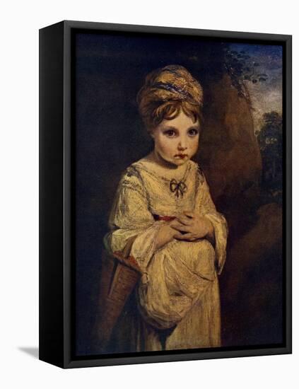 The Strawberry Girl, C1770S-Joshua Reynolds-Framed Premier Image Canvas