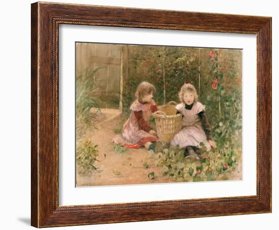 The Strawberry Patch-Hector Caffieri-Framed Giclee Print