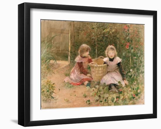 The Strawberry Patch-Hector Caffieri-Framed Giclee Print