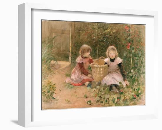 The Strawberry Patch-Hector Caffieri-Framed Giclee Print