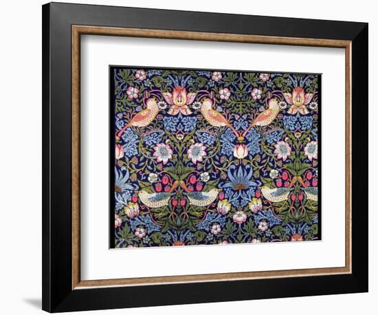 'The Strawberry Thief', textile designed by William Morris, 1883-William Morris-Framed Premium Giclee Print